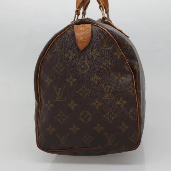 LOUIS VUITTON Monogram Speedy 30 Hand Bag M41526 LV Auth 138685 - Picture 6 of 16